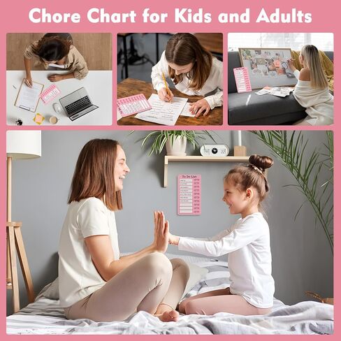 Chore Chart for Kids and Adults, My Chores Slider Chart, Reusable Checklist Board Kids to Do List Board with 10 Pcs Cardstocks (Blue) in Saudi Arabia