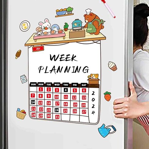 الأرقام والأشهر المغناطيسية، تقويم مغناطيسي على الوجهين للسبورة البيضاء للمسح الجاف، تقويم مغناطيسي للثلاجة، ملحقات اللوحة المغناطيسية للمكتب والفصول الدراسية والثلاجة والمنزل in Kuwait