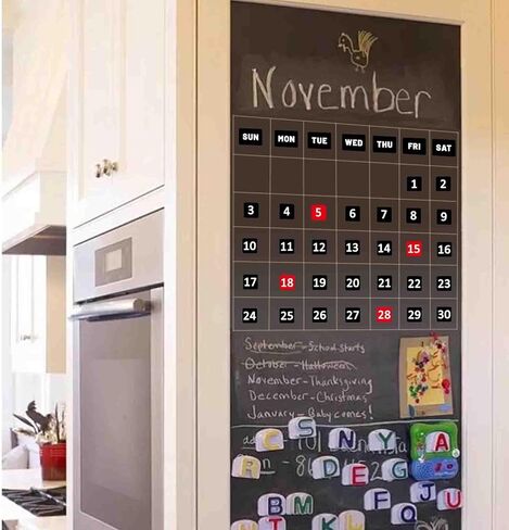 الأرقام والأشهر المغناطيسية، تقويم مغناطيسي على الوجهين للسبورة البيضاء للمسح الجاف، تقويم مغناطيسي للثلاجة، ملحقات اللوحة المغناطيسية للمكتب والفصول الدراسية والثلاجة والمنزل in Kuwait