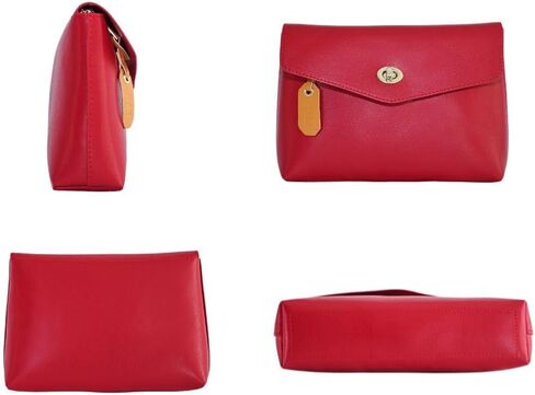 JMO Vegan Leather Cosmetic Bag For Purse- Make up bag for Women (Sage Green) in Saudi Arabia