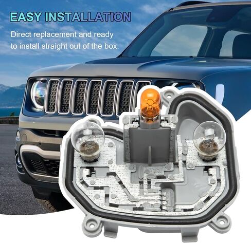 Tail Lamp Housing Left Driver Side Rear Tail Light Lamp Holder Bracket Compatible with 2015-2023 Jeep Renegade, with Plug and Bulb 68270892AA in Saudi Arabia