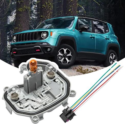 Tail Lamp Housing Left Driver Side Rear Tail Light Lamp Holder Bracket Compatible with 2015-2023 Jeep Renegade, with Plug and Bulb 68270892AA in Saudi Arabia