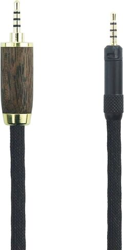NewFantasia 2.5mm Trrs Balanced Cable Compatible with Sennheiser HD598 HD598 SE, HD560s HD598 Cs, HD579, HD599 Headphone 7N OCC Copper Silver Plated Cord Walnut Wood Shell in Saudi Arabia