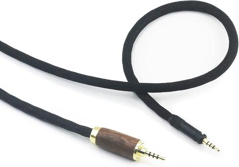 NewFantasia 2.5mm Trrs Balanced Cable Compatible with Sennheiser HD598 HD598 SE, HD560s HD598 Cs, HD579, HD599 Headphone 7N OCC Copper Silver Plated Cord Walnut Wood Shell in Saudi Arabia