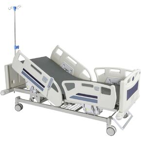 Premium 5 Function Full Electric Hospital Bed for Home Use with CPR One Touch Resuscitation Foam Mattress and IV Pole Multifunctional Adjustable Electric Hospital Bed in Saudi Arabia