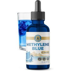 محلول Vykee Nutrition methylene Blue 1 بالمائة - مكمل سائل عالي النقاء لصحة الميتوكوندريا وإنتاج ATP - نباتي، غير معدّل وراثيًا، خالي من الغلوتين - 29.5 مل in Kuwait