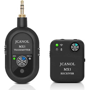 Wireless in Ear Monitor System, 2.4G Stereo Wireless IEM System with Beltpack Transmitter Receiver Auto-Pairing, 164ft for Studio, Band, Live Performance (MX1 Black) in Kuwait