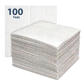 وسادات ماصة للزيت من سبيلفيتر مقاس 16 × 18 بوصة، وسادات ماصة للزيت فقط للجراج والسيارات وتنظيف الانسكابات، طبقة واحدة من مادة البولي بروبيلين الذائبة، 100 قطعة in Kuwait