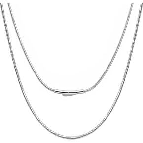 Solid 925 Sterling Silver Necklace For Men, wide 2mm Rope Link Chain Necklace For Women Mens With Lobster Clasp, Gifts For Him 20 22 24 Inch in Saudi Arabia