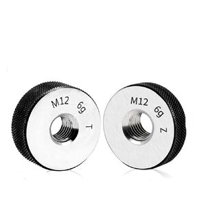 1SET Thread Ring Gauge Plug Gauge Smooth Plug Gauge 6g M17-M60 Thread Distance 2(M42X2 6g) in Kuwait