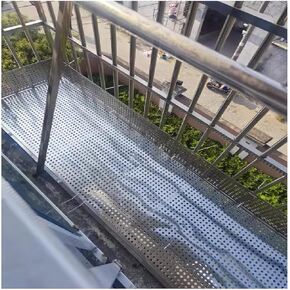 Stainless Steel 304 Perforated Sheet (45x50cm) - Corrosion-Resistant Metal Plate for Balcony Protection, Outdoor Use, Versatile Design, Durable & Weatherproof in Kuwait