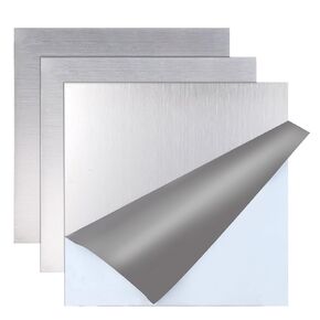 304 ورقة من الفولاذ المقاوم للصدأ - 6 بوصة × 6 بوصة × 0.04 بوصة، صفائح معدنية من الفولاذ المقاوم للصدأ، 3 قطع من صفائح الفولاذ المقاوم للصدأ in Kuwait