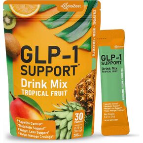 مسحوق مزيج المشروبات الداعم GLP-1 - النساء والرجال، يدعم فقدان الوزن، مثبط الشهية الطبيعي ومعزز التمثيل الغذائي - دعم GLP1 اليومي لحرق الدهون، التحكم في الرغبة الشديدة في حرق الدهون، مكملات الألياف الصحية للأمعاء in Kuwait