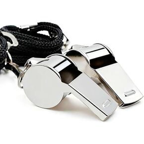 صافرة، صفارة رياضية من الفولاذ المقاوم للصدأ مع حبل للمدربين والحكام والمسؤولين والمعلمين ورجال الإنقاذ in Kuwait