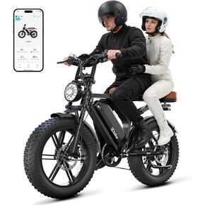 دراجة كهربائية للبالغين، دراجة كهربائية بقدرة 1500 واط، سرعة 32 ميل في الساعة 65/120 ميل، بطارية قابلة للإزالة 48 فولت 15 أمبير، إطارات سميكة 20 × 4 بوصة، تعليق كامل، تحكم في التطبيق، دراجة كهربائية على الطرق الوعرة للتنقل في المدينة in Kuwait