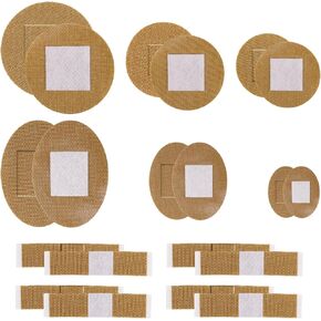 140pcs Small Spot Adhesive Bandages, 3 Shape Breathable Flexible Assorted Fabric Adhesive Bandages Include Round Oval Rectangle Shapes for Nose Face Minor Cuts Scrapes and Wounds in Kuwait
