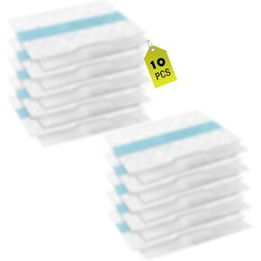 10 Pack VACMOP Disposable Hard Floor Vacuum and Mop Pad Refills for Shark Pro VM252 VM251 VM250 VM200 VC205 QM250 VM190 VM200P12 VMP30 Vacuum Cleaner Replacement Parts in Kuwait