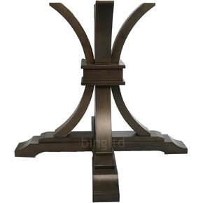 BingLTD - 30" Tall Gabriel Round Pedestal Table Base Only NO Table TOP - Nickel (PD-12B30-RW-NICKEL) in Kuwait