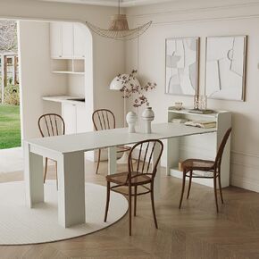 Modern Expandable Dining Table with Storage in Kuwait