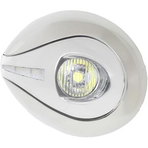 حدد المصنعون ITC Haven LED مصباح إرساء القارب عالي الإخراج، تطبيق تثبيت على السطح بفتحة صغيرة مع لهجة فريدة وعدسة عاكسة (إطار داخلي من الكروم) in Kuwait