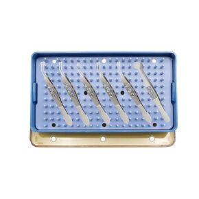 Stellmacher Meibomian Gland Expressor Forceps Kit, 7-Piece Ophthalmic Stainless Steel Surgical Instrument Set with Autoclavable Tray (7 Pcs) in Kuwait