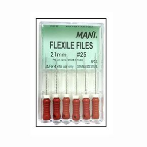 Mani MKF2125 K-Flex Endodontic Files 21mm #25 Stainless Steel 6/Bx in Kuwait