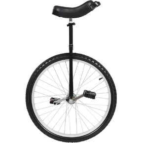 دراجة أحادية للبالغين، عجلة أحادية العجلة مقاس 24 بوصة مع إطار فولاذي بارتفاع قابل للتعديل وإطار مانع للتسرب، سعة 154 رطلًا لممارسة الرياضة واللياقة البدنية في الهواء الطلق in Kuwait