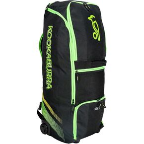 Kookaburra wd2000 Wheelie Duffle Cricket Bag - Black/Neon Green in Kuwait