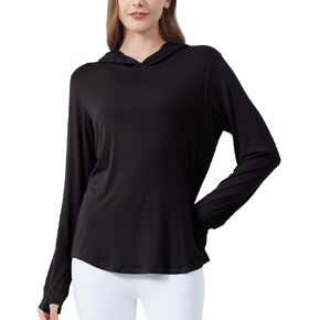 netdraw Women's Ultralight Bamboo Viscose Performance Hoodie, Soft Breathable UPF 50+ Long Sleeve Hiking Shirt in Saudi Arabia