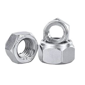 304/316 Stainless Steel Self-Locking Anti Loosening Nut Metal Locking Fine Tooth/Anti Tooth Nut M3-M30 All Metal Design High Temperature Anti Vibration Heavy-Duty Fastener(M22(1pc)-SS304) in Kuwait