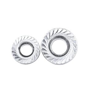 304 Stainless Steel Flange Anti Loosening Nut with Fine Teeth/Reverse Teeth Optional with Flat Pad, Anti Slip Tooth Pattern, Anti Vibration M4-M20 Heavy-Duty Fastener(Lh*M12(5PC)) in Kuwait