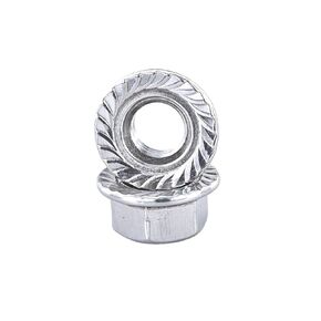 Hexagonal Flange Locking Nut with Flower Tooth Anti Slip Pad Nut M2.5-M20 304 Stainless Steel Integrated Anti Loosening Nut Metric/Imperial Specifications(M16(2pc)-304SS) in Kuwait