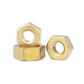 1Pc-100Pc Brass Hex Nut Copper Nut M1-M24 Full Specification Conductive Accessory Suitable for Electronic Equipment Pipeline Connection(M5 (50pc)) in Kuwait