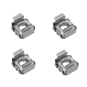 20PCS 304 Stainless Steel/Carbon Steel Cage Nut Server Cabinet Specific Floating Clip Nuts M4 M5 M6 M8 M10 Square Nuts Rack Installation Universal Fastener Accessories(304SS,M10) in Kuwait