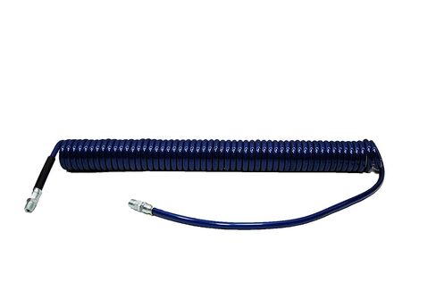 Industrial PU630-61-3-U Polyurethane Recoil Air Hose, 30' Length, 0.565" Coil OD, 125 PSI Maximum Pressure, 0.375" Coil ID in Saudi Arabia