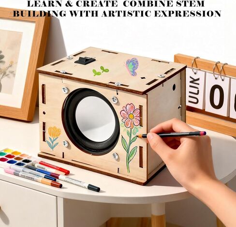 STEM Projects Karaoke Machine Toys Science Kits for Kids Age 8-12 Stem Building Kits Building Your Own DIY Electronics Kit with Bluetooth Speaker 2 Wireless Microphones Gifts for Teen Girls Boys in Saudi Arabia
