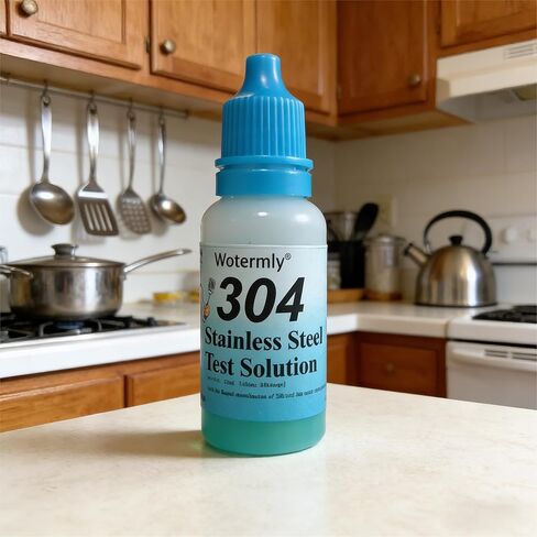 304 Stainless Steel Test Solution – Instant Identification Reagent for Food-Grade vs. Industrial-Grade Steel – Rapid 2-Minute Colorimetric Test for Cookware, Cutlery, and Industrial Use in Kuwait
