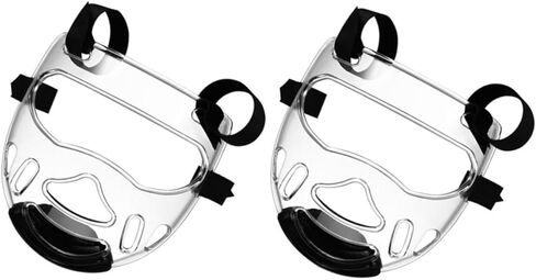 2pcs Martial Arts Face Guards Removable Sports Face Protectors for Taekwondo Kickboxing Sparring Comfortable in Saudi Arabia