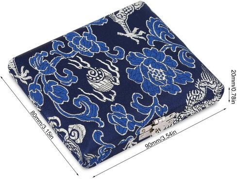 Alomejor Oboe s Case Oboe Case Holder with Wooden Silk Cloth Cover for 6 Pcs s(Blue) Luggage Strap in Kuwait