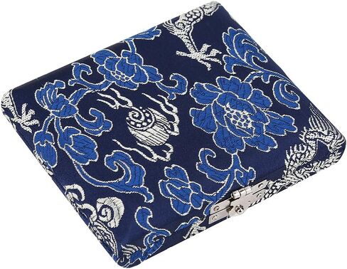 Alomejor Oboe s Case Oboe Case Holder with Wooden Silk Cloth Cover for 6 Pcs s(Blue) Luggage Strap in Kuwait