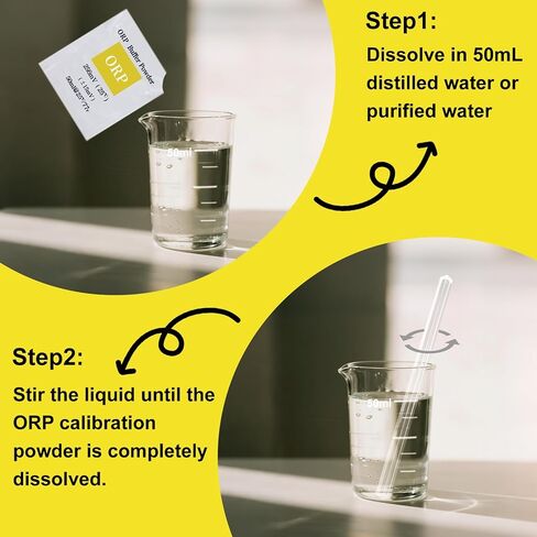 Kactoily 256mV ORP Calibration Powder, Easy Calibration, Individually Sealed, 5 Pack in Kuwait