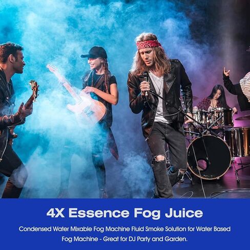 Fog Juice - Condensed Water Mixable Fog Machine Fluid Smoke Solution for Water Based Fog Machine - Great for DJ Party and Outdoor Venues (250ML) in Saudi Arabia