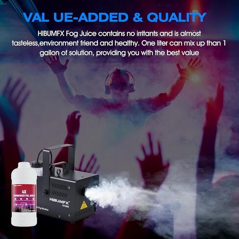 Fog Juice - Condensed Water Mixable Fog Machine Fluid Smoke Solution for Water Based Fog Machine - Great for DJ Party and Outdoor Venues (250ML) in Kuwait