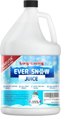 Hakuta Flakes Snow Machine Fluid, Long-Lasting Snow Juice 1 Gallon in Kuwait