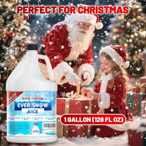 Hakuta Flakes Snow Machine Fluid, Long-Lasting Snow Juice 1 Gallon in Kuwait
