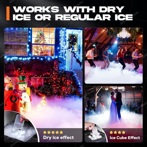 آلة ضباب منخفضة مع تسخين سريع عن بعد، ثلج جاف سهل التشغيل متوافق مع تأثيرات غرفة الهروب في حفلات الزفاف والهالوين in Kuwait
