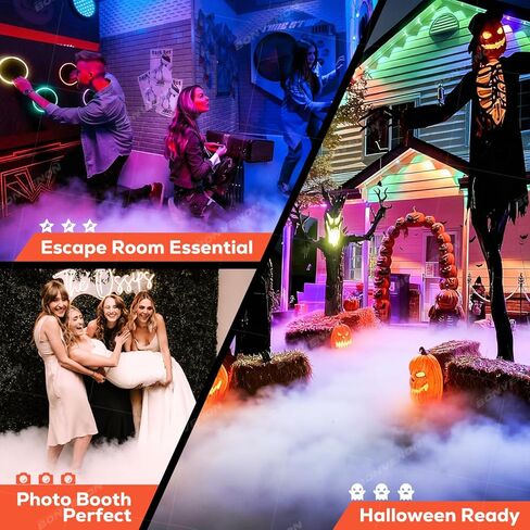 آلة ضباب منخفضة مع تسخين سريع عن بعد، ثلج جاف سهل التشغيل متوافق مع تأثيرات غرفة الهروب في حفلات الزفاف والهالوين in Kuwait