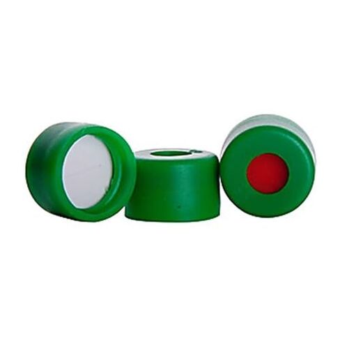 07-8070G-1200 مجموعة مكونات لوحة البئر العميقة من مادة البولي بروبيلين، شفافة، 1.2 مل، إدراج دائري مثبت وغطاء أخضر مع حواجز PTFE/سيليكون in Kuwait
