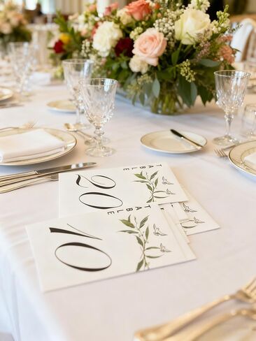 Elegant Wedding Table Numbers 1-20 with Head Table, 4x6 Inch White Art Paper Double-Sided Printed, No Stand Required, Perfect for Wedding Reception, Party, Event & Table Decor(1-10) in Saudi Arabia