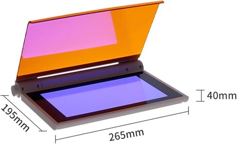 470nm Blue Light LED Transilluminator, Blue Light Gel Cutter for DNA, Protein Gels, with Angle Adjustable Amber Filter, Gel Electrophoresis Visualization, Light Intensity Adjustable in Kuwait